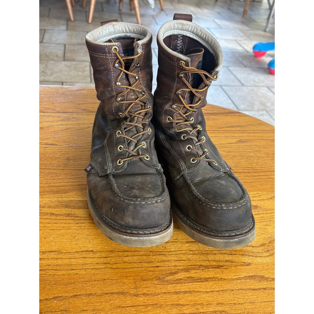 Thorogood American Heritage Mens Moc Toe Work Boots Brown Leather 804-4478 13 D